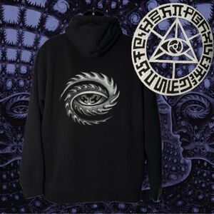 Tool Alex Grey Cosmic Eye Chapel Of Sacred Mirrors Black Mens Hoodie Size Large